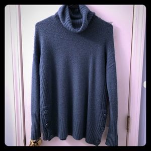 Blue Cowl Neck Tahari Sweater